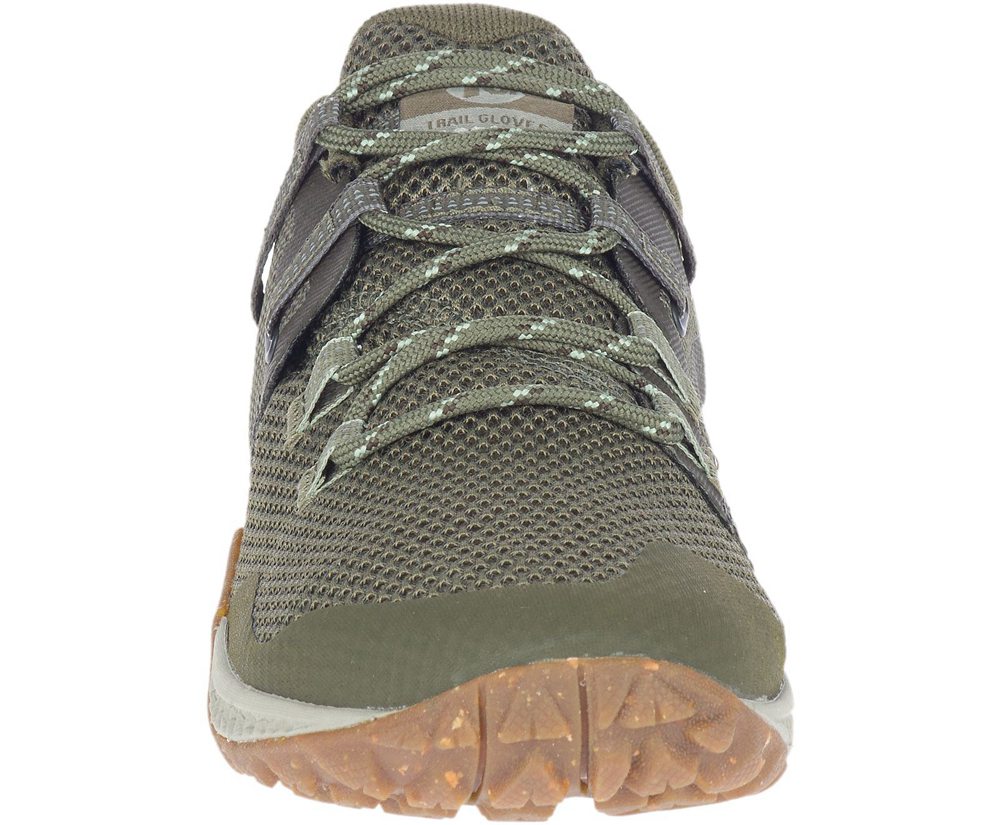 Merrell Sneakers Olive - Trail Glove 6 - Womens 02CJNISBU